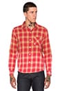 view 1 of 3 Faded Flannel Shirt in Red