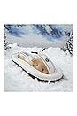 view 2 of 2 Metallic Champagne Snowmobile Winter Snow Sled in 
