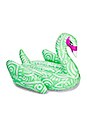 view 1 of 3 x KFiSH Inflatable Artist Pool Float in Green & White