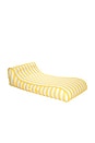 view 1 of 4 Yellow Cabana Fabric Sunbed Pool Float in Yellow