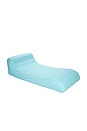 view 2 of 7 Baby Blue Fabric Sunbed Pool Float in Baby Blue