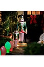 view 7 of 8 Large Classic Inflatable Nutcracker in 