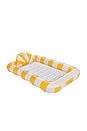 view 1 of 5 Yellow Stripe Tanning Pool Lounger in 
