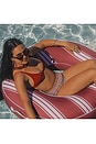view 2 of 4 Premium Red Stripe Fabric Covered Tube Float in 