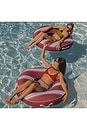view 3 of 4 Premium Red Stripe Fabric Covered Tube Float in 