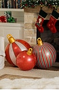 view 4 of 5 3 Pack Classic Light-up Inflatable Ornament Set in 