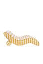 view 2 of 4 Chaise Lounger in Yellow Stripe