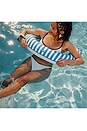 view 3 of 3 Fabric Noodle Floats in Blue Stripes