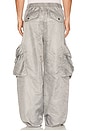 view 4 of 5 Sand Washed Nylon Cargo Pants in Grey