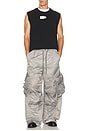 view 5 of 5 Sand Washed Nylon Cargo Pants in Grey