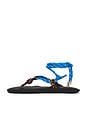 view 5 of 5 Flò Twin Sandal in Sky Blue & Brown