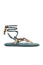 view 1 of 5 x Collanine Colorate Flò Twin Sandal in Argilla & Teal