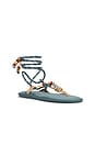 view 2 of 5 x Collanine Colorate Flò Twin Sandal in Argilla & Teal
