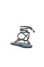 view 3 of 5 x Collanine Colorate Flò Twin Sandal in Argilla & Teal