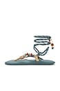 view 5 of 5 x Collanine Colorate Flò Twin Sandal in Argilla & Teal