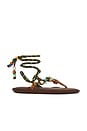 view 1 of 5 SANDALIA FL? TWIN in Brown & Military Green