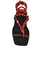 view 4 of 5 Flò Square Twin Sandal in Red & Brown
