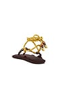 view 3 of 5 Flò Twin Beaded Sandal in Bordeaux & Butter