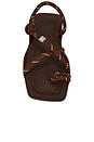 view 4 of 5 Fl Square Sandal in Brown