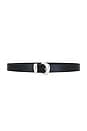 view 1 of 3 Organic Metal Buckle Belt in Black