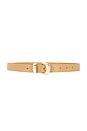 view 1 of 3 Skinny Bold Buckle Belt in Tan