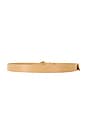 view 2 of 3 Skinny Bold Buckle Belt in Tan