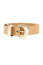 view 3 of 3 Skinny Bold Buckle Belt in Tan
