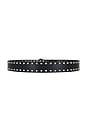 view 2 of 3 Wide Studded Western Belt in Black