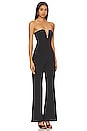 view 3 of 7 Crystal Scuba Jumpsuit in Black001