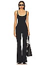view 1 of 6 Compression Terry Scoop Jumpsuit in Black001