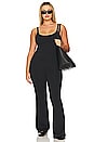 view 2 of 6 Compression Terry Scoop Jumpsuit in Black001