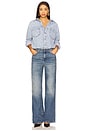 view 1 of 3 Denim Shirt Jumpsuit in Indigo796
