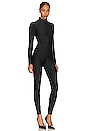 view 3 of 6 Long Sleeve Zip Up Catsuit in Black001
