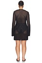 view 6 of 6 Crochet Mini Dress in Black
