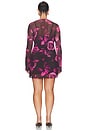 view 6 of 6 Mesh Mini Dress in Dark Spaced Roses