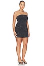 view 4 of 7 Crystal Strapless Mini Dress in Black411