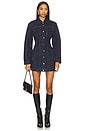 view 1 of 6 Barrel Long Sleeve Mini Dress in Indigo982