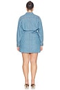 view 7 of 7 Denim Wrap Shirt Dress in Indigo266