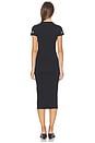 view 5 of 6 Super Stretch Eyelet Midi Dress in Black