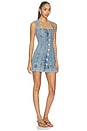 view 2 of 3 Mini Button Front Dress in Indigo1104