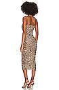 view 5 of 6 Ruched Mesh Midi Dress in Good Leopard003