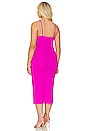 view 6 of 7 Scuba Midi Dress in Fuchsia Pink001