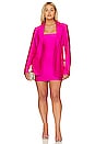 view 8 of 9 Compression Shine Tube Dress in Fuchsia Pink001