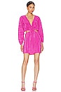 view 1 of 7 Always Fits Plisse Mini Dress in Fuchsia Pink001