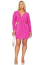 view 2 of 7 Always Fits Plisse Mini Dress in Fuchsia Pink001