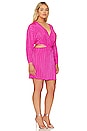 view 4 of 7 Always Fits Plisse Mini Dress in Fuchsia Pink001