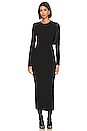 view 1 of 8 Good Touch Long Sleeve Maxi Dress in Black001