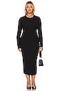 view 2 of 8 Good Touch Long Sleeve Maxi Dress in Black001