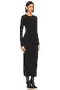 view 3 of 8 Good Touch Long Sleeve Maxi Dress in Black001