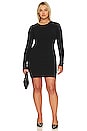 view 2 of 6 Rib Mini Dress in Black001
